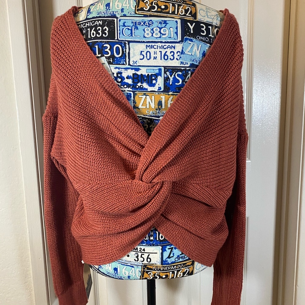 Wrap sweater